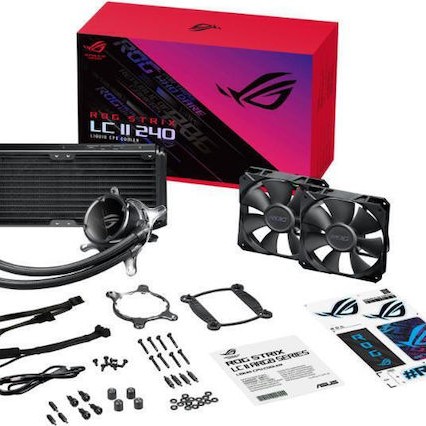 Asus ROG STRIX LC II 240 Υδρόψυξη Επεξεργαστή Διπλού Ανεμιστήρα 120mm για Socket 1200
