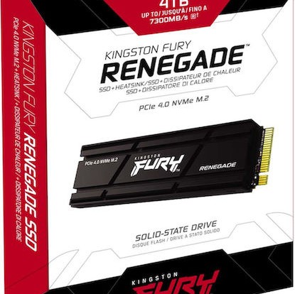 Kingston Fury Renegade w Heatsink SSD 4TB M.2 NVMe PCI Express 4.0