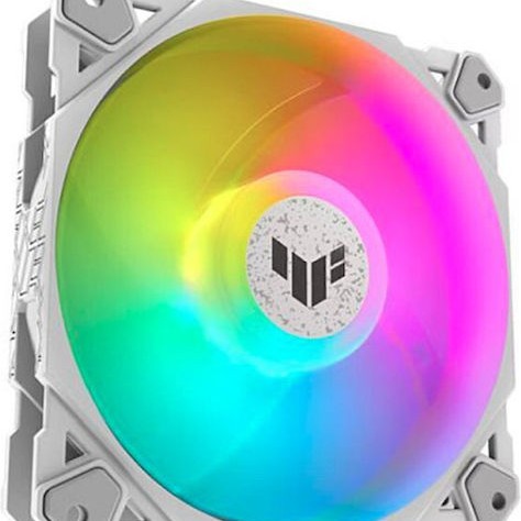 Asus TF120 Case Fan με ARGB Φωτισμό και Σύνδεση 4-Pin PWM 3τμχ Λευκό