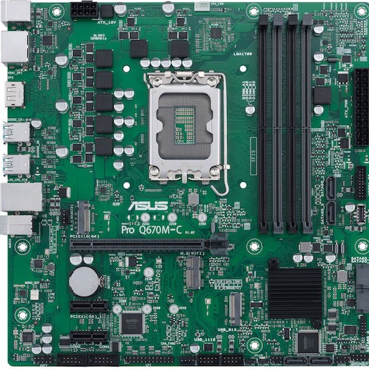 Asus Pro Q670M-C-CSM Motherboard Micro ATX με Intel 1700 Socket