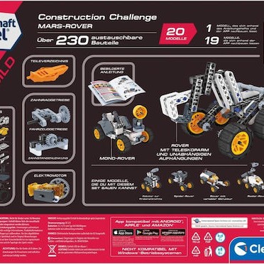 Clementoni Παιχνίδι Κατασκευών Πλαστικό Mars Rover για Παιδιά 8+ Ετών