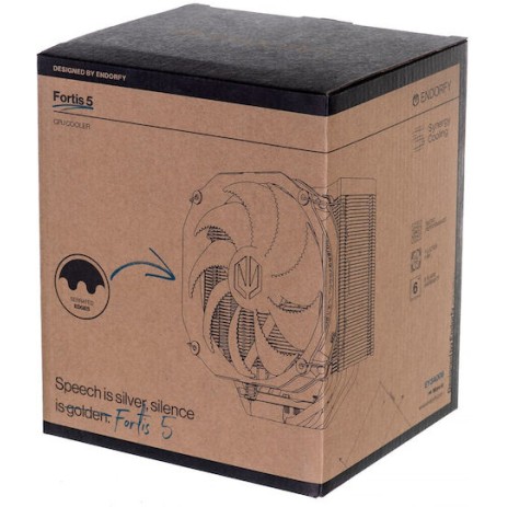 Endorfy Fortis 5 Ψύκτρα Επεξεργαστή για Socket AM4/AM5/1200/115x/1700 Γκρι