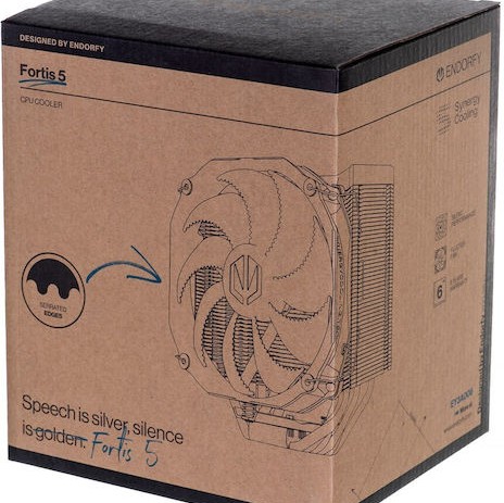 Endorfy Fortis 5 Ψύκτρα Επεξεργαστή για Socket AM4/AM5/1200/115x/1700 Γκρι