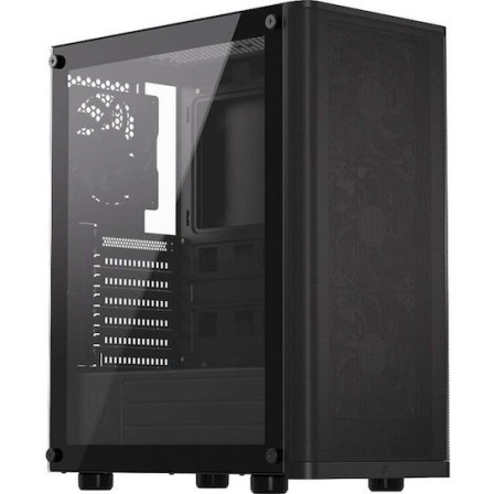Endorfy Ventum 200 Air Gaming Midi Tower Κουτί Υπολογιστή με Πλαϊνό Παράθυρο Μαύρο