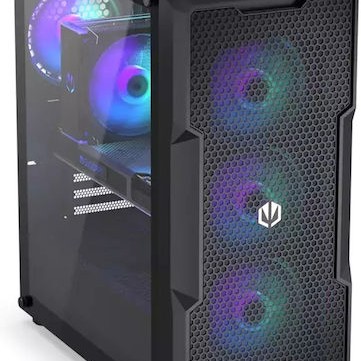 Endorfy Regnum 400 ARGB Gaming Midi Tower Κουτί Υπολογιστή με Πλαϊνό Παράθυρο Μαύρο