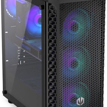 Endorfy Signum 300 ARGB Gaming Midi Tower Κουτί Υπολογιστή με Πλαϊνό Παράθυρο Μαύρο