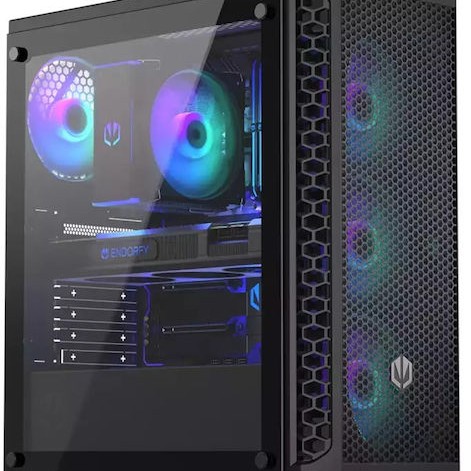 Endorfy Signum 300 ARGB Gaming Midi Tower Κουτί Υπολογιστή με Πλαϊνό Παράθυρο Μαύρο