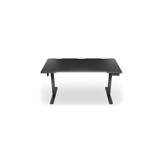 Ηλεκτρικό Γραφείο Atlas Ξύλινο Black με Μεταλλικά Πόδια & Ρυθμιζόμενο Ύψος 150x78εκ.