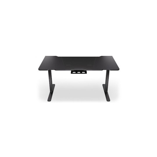 Ηλεκτρικό Γραφείο Atlas Ξύλινο Black με Μεταλλικά Πόδια & Ρυθμιζόμενο Ύψος 150x78εκ.