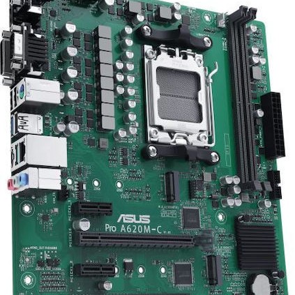 Asus Pro A620M-C-CSM Motherboard Micro ATX με AMD AM5 Socket 90MB1F80-M0EAYC