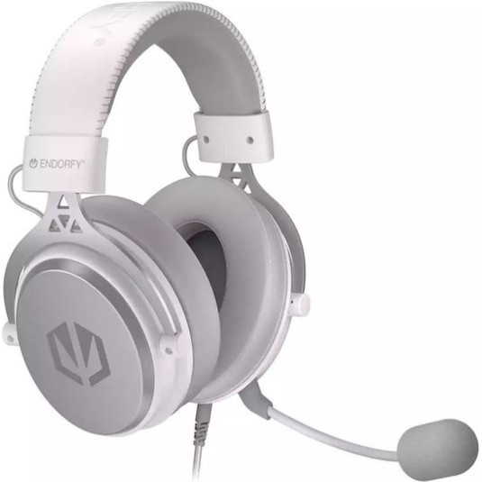 Endorfy VIRO Plus USB Over Ear Gaming Headset με σύνδεση USB Onyx White