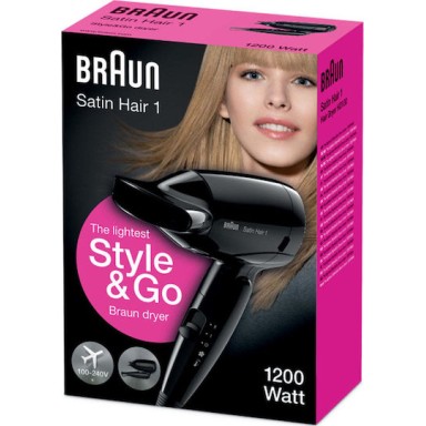 Braun Style & Go Πιστολάκι Μαλλιών Ταξιδίου 1200W S0400438
