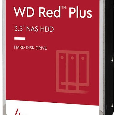 Western Digital Red Plus 4TB HDD Σκληρός Δίσκος 3.5