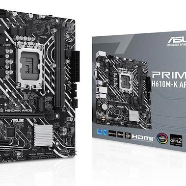 Asus Prime H610M-K ARGB Motherboard Micro ATX με Intel 1700 Socket