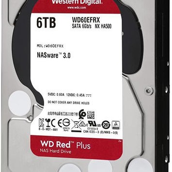 Western Digital Red Plus 6TB HDD Σκληρός Δίσκος 3.5