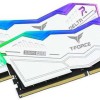 TeamGroup Delta RGB White DDR5 32GB RAM με 2x16GB Modules και Ταχύτητα 7600 για Desktop
