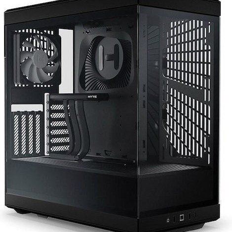 HYTE Y40 Gaming Midi Tower Κουτί Υπολογιστή με Πλαϊνό Παράθυρο Μαύρο