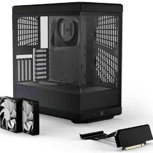 HYTE Y40 Gaming Midi Tower Κουτί Υπολογιστή με Πλαϊνό Παράθυρο Μαύρο