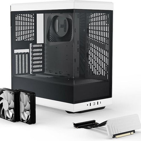 HYTE Y40 Gaming Midi Tower Κουτί Υπολογιστή με Πλαϊνό Παράθυρο Λευκό