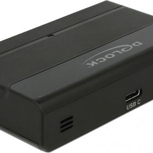 DeLock USB 3.1 Hub 4 Θυρών με σύνδεση USB-C και Εξωτερική Παροχή Ρεύματος