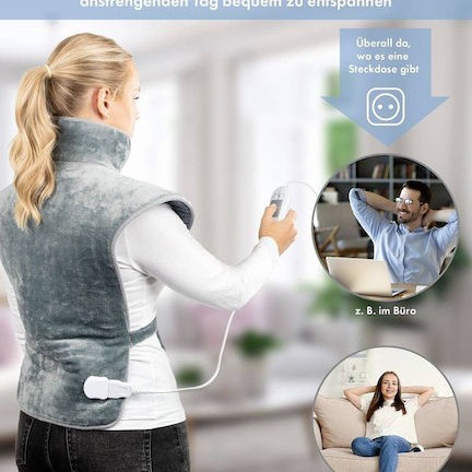 ProfiCare PC-RNH 3107 Ηλεκτρική Θερμοφόρα Πλάτης Γκρι 85x60εκ.