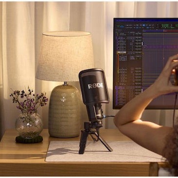 Rode NT-USB+ Πυκνωτικό Μικρόφωνο Επιτραπέζιο για Φωνητικά