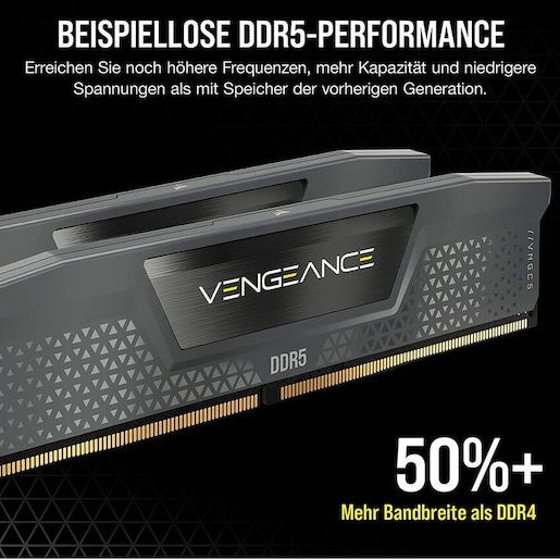 Corsair Vengeance DDR5 64GB RAM με 2x32GB Modules και Ταχύτητα 6000 για Desktop