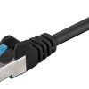 Goobay S/FTP Cat.6a Καλώδιο Δικτύου Ethernet 2m Μαύρο 1τμχ