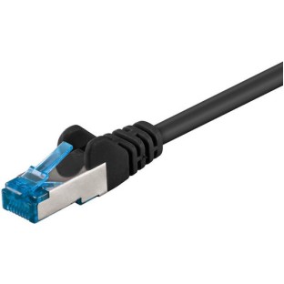 Goobay S/FTP Cat.6a Καλώδιο Δικτύου Ethernet 2m Μαύρο 1τμχ
