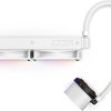 NZXT Kraken 240 RGB Υδρόψυξη Επεξεργαστή Διπλού Ανεμιστήρα 120mm για Socket AM4/AM5/1700/1200/115x Λευκή