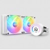 NZXT Kraken 240 RGB Υδρόψυξη Επεξεργαστή Διπλού Ανεμιστήρα 120mm για Socket AM4/AM5/1700/1200/115x Λευκή