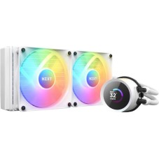 NZXT Kraken 240 Elite RGB Υδρόψυξη Επεξεργαστή Διπλού Ανεμιστήρα 120mm για Socket AM4/AM5/1700/1200 Λευκή