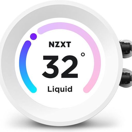 NZXT Kraken 240 Elite RGB Υδρόψυξη Επεξεργαστή Διπλού Ανεμιστήρα 120mm για Socket AM4/AM5/1700/1200 Λευκή