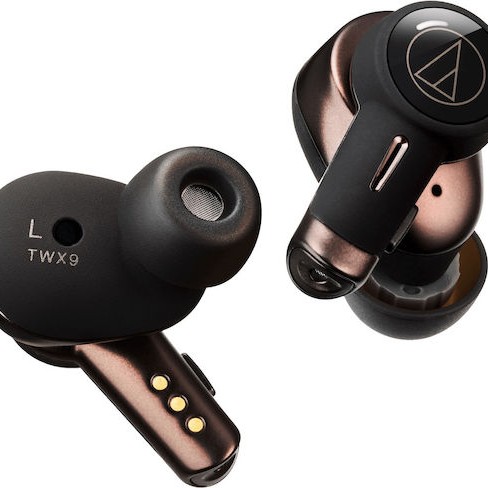 Audio Technica ATH-TWX9 In-ear Bluetooth Handsfree Ακουστικά με Αντοχή στον Ιδρώτα και Θήκη Φόρτισης Μαύρα