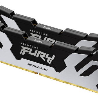 Kingston Fury Renegade Silver DDR5 32GB RAM με 2x16GB Modules και Ταχύτητα 7200 για Desktop