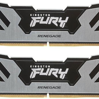 Kingston Fury Renegade Silver DDR5 32GB RAM με 2x16GB Modules και Ταχύτητα 7200 για Desktop