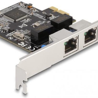 DeLock Ενσύρματη Κάρτα Δικτύου Gigabit (1Gbps) Ethernet PCI-e