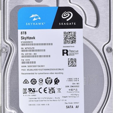Seagate Skyhawk +Rescue 8TB HDD Σκληρός Δίσκος 3.5