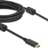 DeLock Cable HDMI male - USB-C male 5m Μαύρο