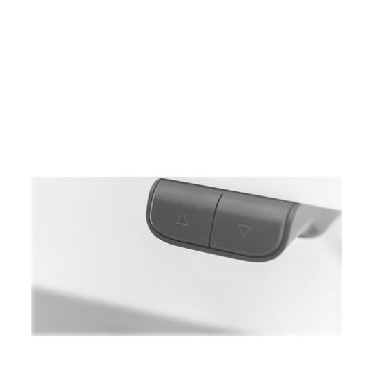 Ηλεκτρικό Γραφείο Ξύλινο White με Μεταλλικά Πόδια & Ρυθμιζόμενο Ύψος 120x60x73εκ.