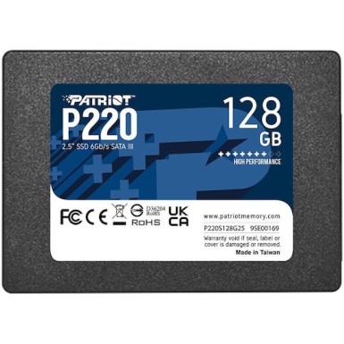 Patriot P220 SSD 128GB 2.5'' SATA III