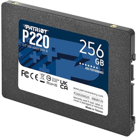 Patriot P220 SSD 256GB 2.5'' SATA III