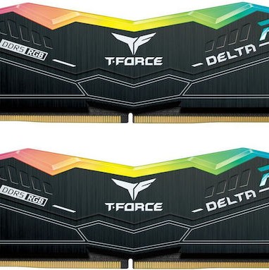 TeamGroup T-Force Delta RGB DDR5 32GB RAM με 2x16GB Modules και Ταχύτητα 7800 για Desktop