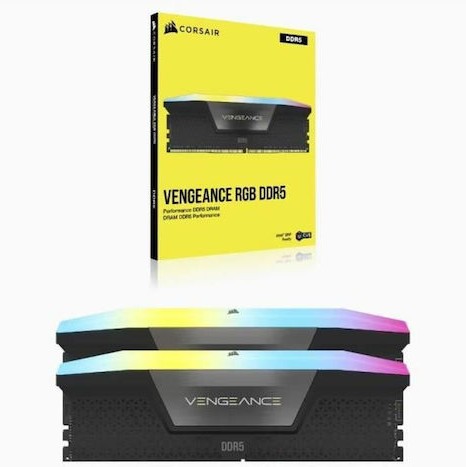 Corsair Vengeance RGB DDR5 32GB RAM με 2x16GB Modules και Ταχύτητα 6400 για Desktop