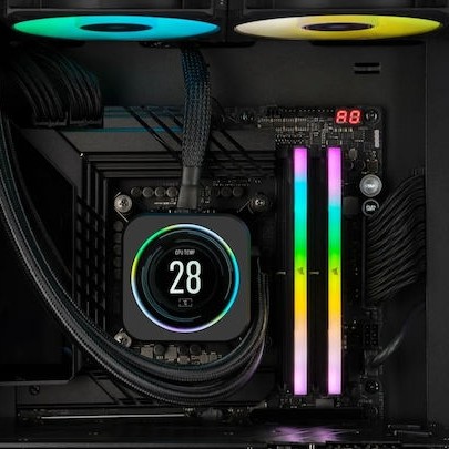 Corsair Vengeance RGB DDR5 32GB RAM με 2x16GB Modules και Ταχύτητα 6400 για Desktop