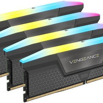 Corsair Vengeance RGB DDR5 64GB RAM με 4x16GB Modules και Ταχύτητα 5600 για Desktop
