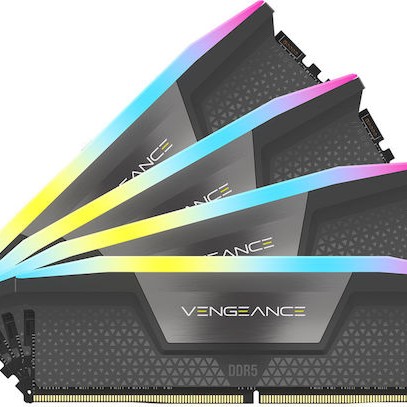 Corsair Vengeance RGB DDR5 64GB RAM με 4x16GB Modules και Ταχύτητα 5600 για Desktop