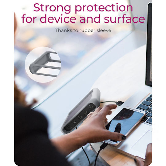 Icy Box Thunderbolt 4 Docking Station με 4K PD και σύνδεση 2 Οθονών Μαύρο (IB-HUB801-TB4)