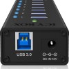 Icy Box USB 3.0 Hub 7 Θυρών με σύνδεση USB-A και Εξωτερική Παροχή Ρεύματος