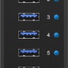 Icy Box USB 3.0 Hub 7 Θυρών με σύνδεση USB-A και Εξωτερική Παροχή Ρεύματος